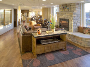 Electric Fireplace with Mantel 3